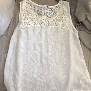 White lace top